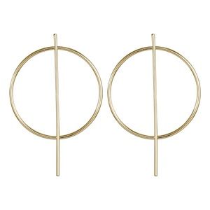 2/$25💛 Gold Plated Modern Geometric Circle Earrings